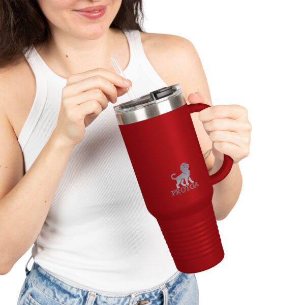 Stylish 40oz Insulated Travel Mug with Handle - Perfect for Adventurers - Image 5