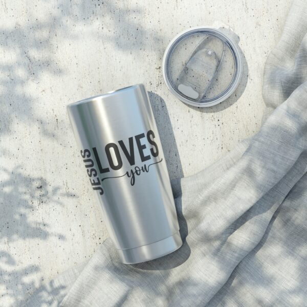Jesus Loves You 20oz Tumbler | Inspirational Travel Mug, Christian Gift, Encouragement, Double Wall Insulated Cup, Encouraging Drinks - Image 6