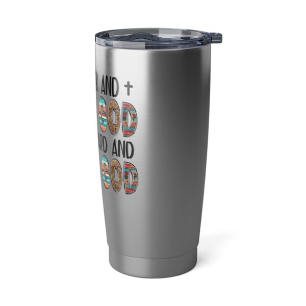 Inspirational Stainless Steel Tumbler - 'Look Back & Thank God, Look Forward & Trust God' - Travel Mug, Gift for Friends, Motivational [...] - Image 4