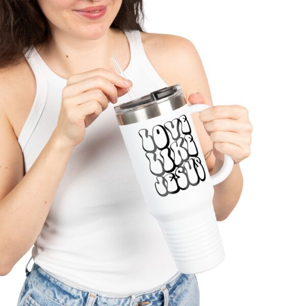 Inspirational Insulated Travel Mug - 40oz Love Like Jesus Design - Image 10