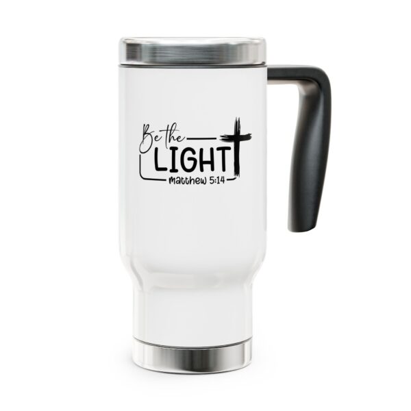 Inspirational Travel Mug - "Be the Light" Matthew 5:14 - 14oz Stainless Steel - Image 6