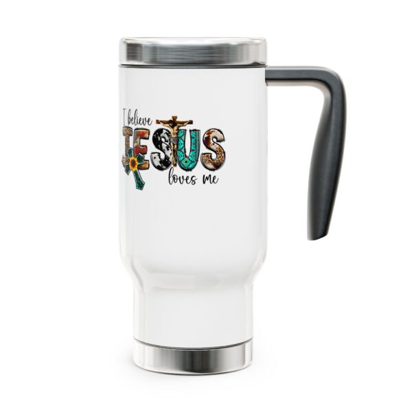 Faith-Inspired Travel Mug - I Believe Jesus Loves Me - Perfect Gift for Christians, Coffee Lovers, Holidays, Inspirational - Image 5