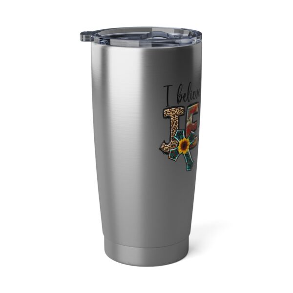 Inspirational Jesus Tumbler | 20oz Travel Mug, Faith-Based Gifts, Religious Drinkware, Christian Motivational Cup, Perfect for Gifts - Image 3