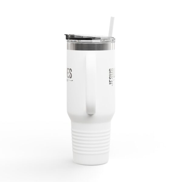 40oz Insulated Travel Mug - JESUS LOVES YOU Design - Image 8