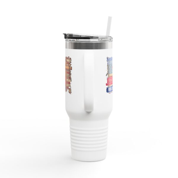 Faith-Inspired Insulated Travel Mug - 40oz with Jesus Is Revelation 14 Design - Image 8