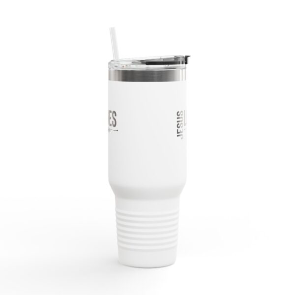 40oz Insulated Travel Mug - JESUS LOVES YOU Design - Image 6