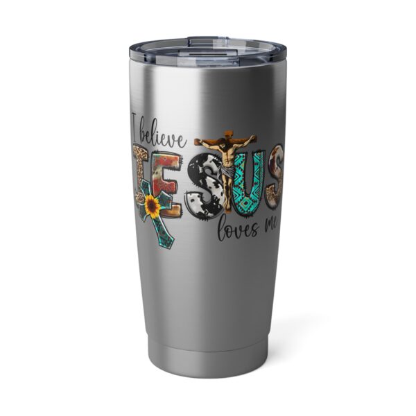 Inspirational Jesus Tumbler | 20oz Travel Mug, Faith-Based Gifts, Religious Drinkware, Christian Motivational Cup, Perfect for Gifts