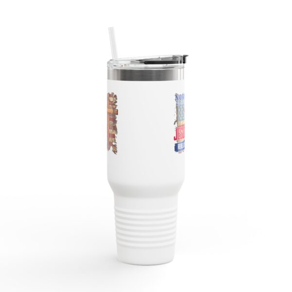 Faith-Inspired Insulated Travel Mug - 40oz with Jesus Is Revelation 14 Design - Image 6