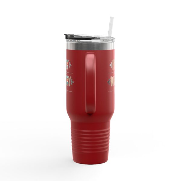 Pray More Worry Less Insulated Travel Mug - 40oz Motivational Drinkware - Image 8