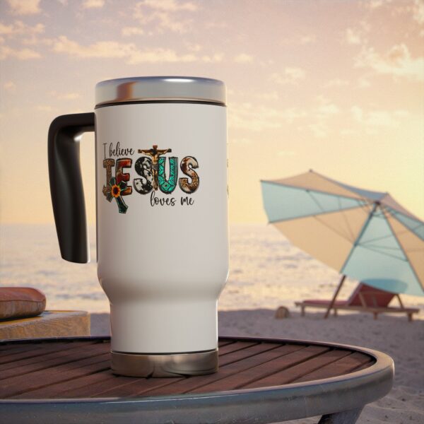 Faith-Inspired Travel Mug - I Believe Jesus Loves Me - Perfect Gift for Christians, Coffee Lovers, Holidays, Inspirational - Image 7