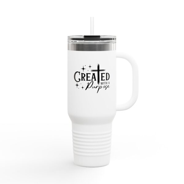 40oz Insulated Travel Mug - Created with a Purpose, christian travel mug gift - Image 7