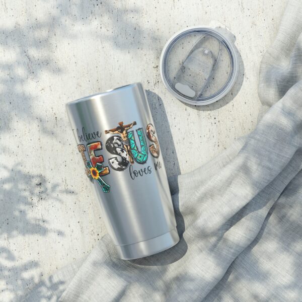 Inspirational Jesus Tumbler | 20oz Travel Mug, Faith-Based Gifts, Religious Drinkware, Christian Motivational Cup, Perfect for Gifts - Image 6