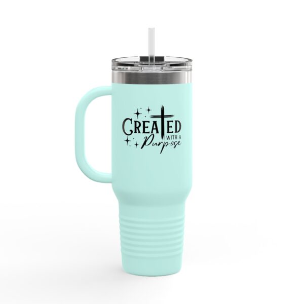 40oz Insulated Travel Mug - Created with a Purpose, christian travel mug gift - Image 4