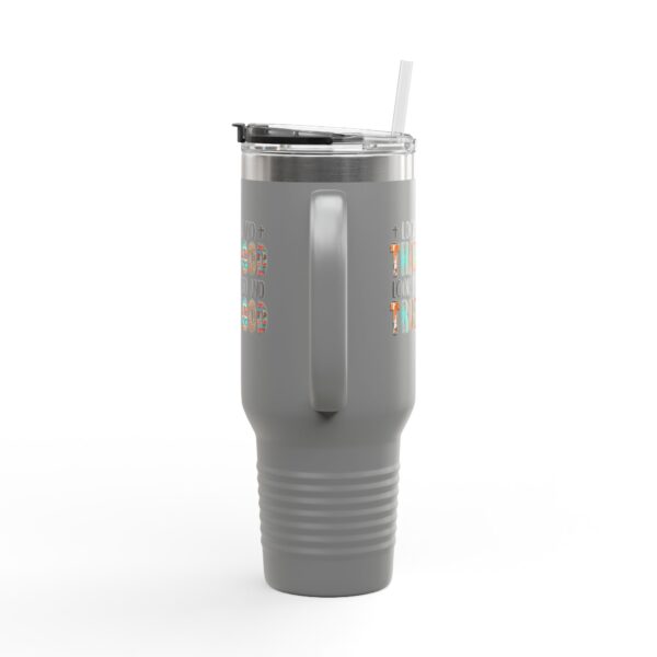 Inspirational Insulated Travel Mug - 40oz, Thank God & Trust God - Image 13