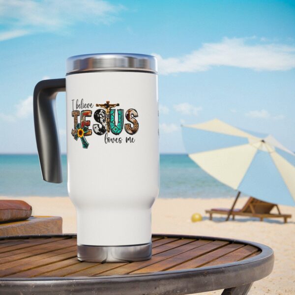 Faith-Inspired Travel Mug - I Believe Jesus Loves Me - Perfect Gift for Christians, Coffee Lovers, Holidays, Inspirational - Image 6