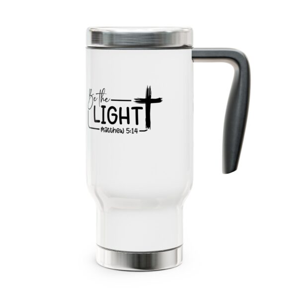 Inspirational Travel Mug - "Be the Light" Matthew 5:14 - 14oz Stainless Steel - Image 5