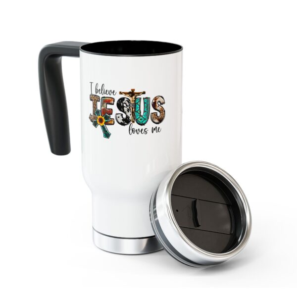 Faith-Inspired Travel Mug - I Believe Jesus Loves Me - Perfect Gift for Christians, Coffee Lovers, Holidays, Inspirational - Image 8