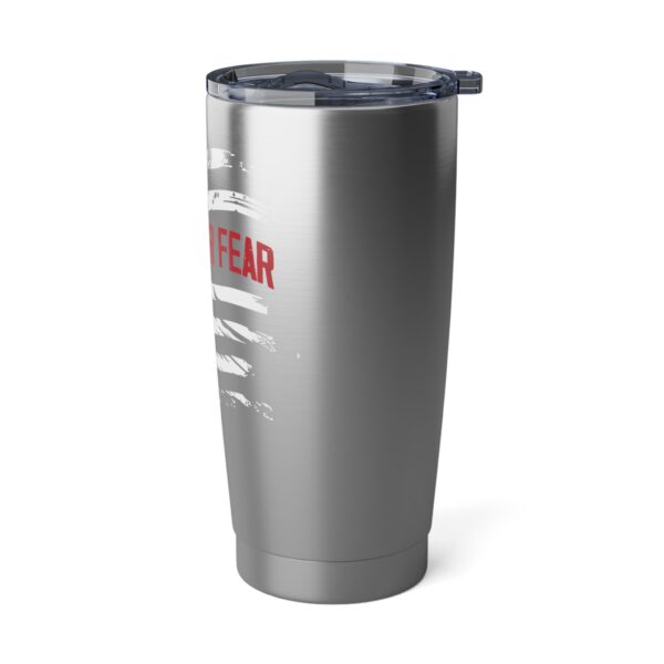 Faith Over Fear 20oz Tumbler, Travel Mug, Motivational Beverage Cup, American Flag Design, Inspirational Gift, Outdoor Adventure - Image 4