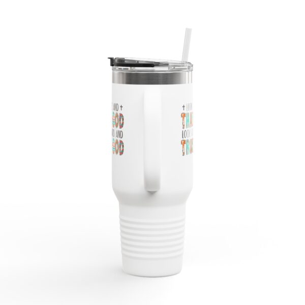 Inspirational Insulated Travel Mug - 40oz, Thank God & Trust God - Image 8