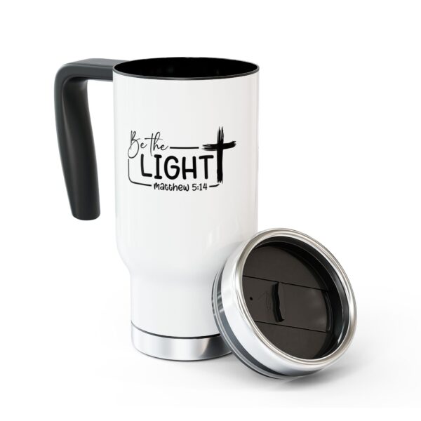 Inspirational Travel Mug - "Be the Light" Matthew 5:14 - 14oz Stainless Steel - Image 8