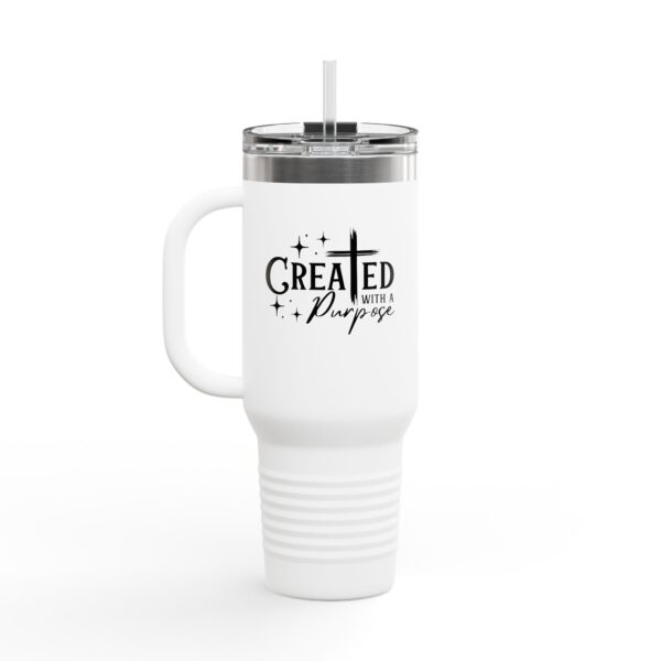40oz Insulated Travel Mug - Created with a Purpose, christian travel mug gift - Image 9