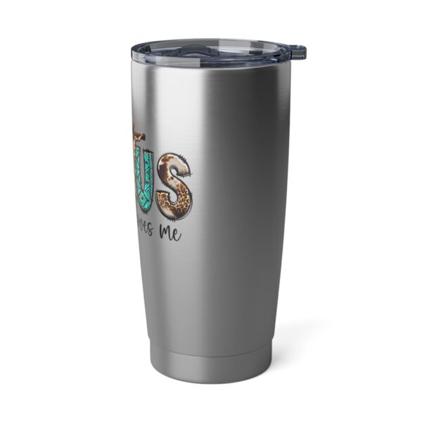 Inspirational Jesus Tumbler | 20oz Travel Mug, Faith-Based Gifts, Religious Drinkware, Christian Motivational Cup, Perfect for Gifts - Image 4