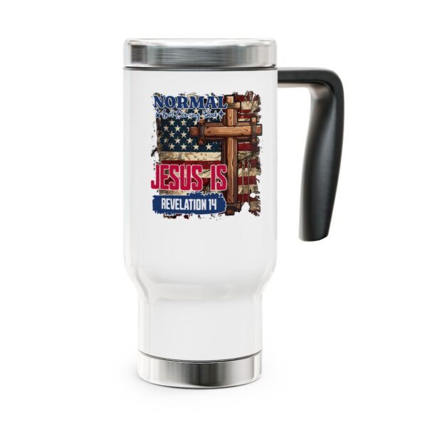 Inspirational Stainless Steel Travel Mug - Jesus is Revelation 14 - 14oz