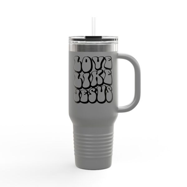 Inspirational Insulated Travel Mug - 40oz Love Like Jesus Design