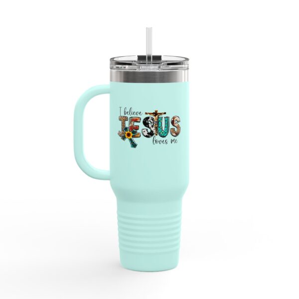 Faithful Travel Mug, Insulated Coffee Cup, Bible Verse Mug, Christian Gifts, Inspirational Drinkware, Religious Travel Tumbler - Image 4