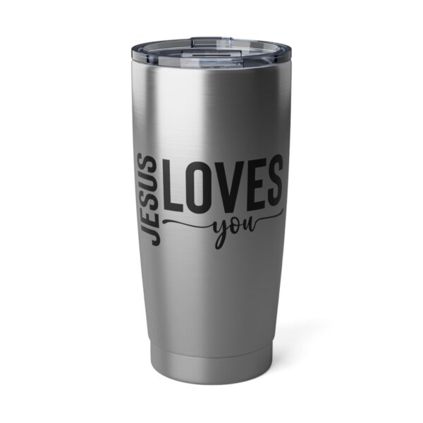 Jesus Loves You 20oz Tumbler | Inspirational Travel Mug, Christian Gift, Encouragement, Double Wall Insulated Cup, Encouraging Drinks