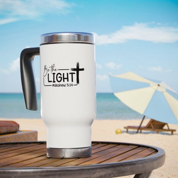 Inspirational Travel Mug - "Be the Light" Matthew 5:14 - 14oz Stainless Steel