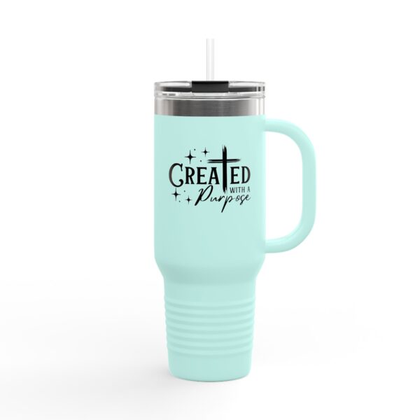 40oz Insulated Travel Mug - Created with a Purpose, christian travel mug gift