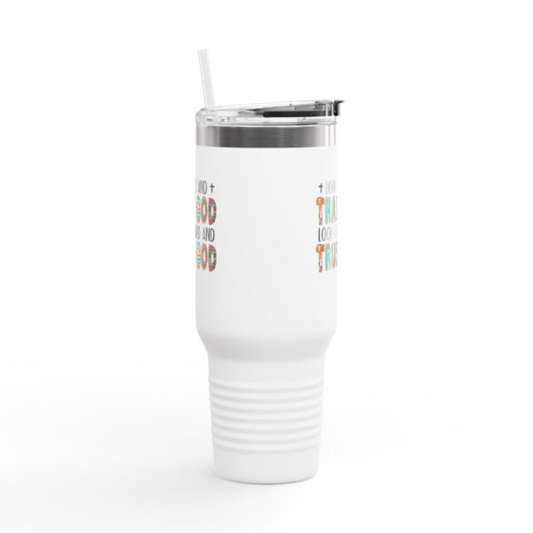 Inspirational Insulated Travel Mug - 40oz, Thank God & Trust God - Image 6