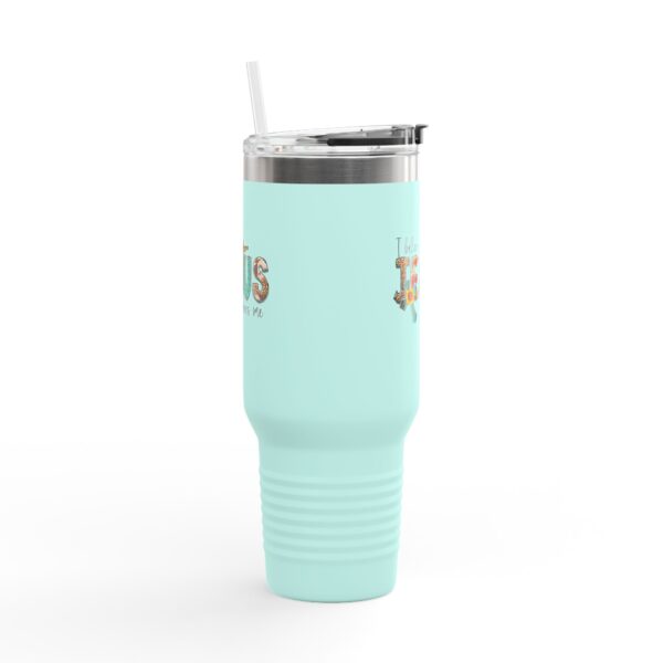 Faithful Travel Mug, Insulated Coffee Cup, Bible Verse Mug, Christian Gifts, Inspirational Drinkware, Religious Travel Tumbler - Image 2