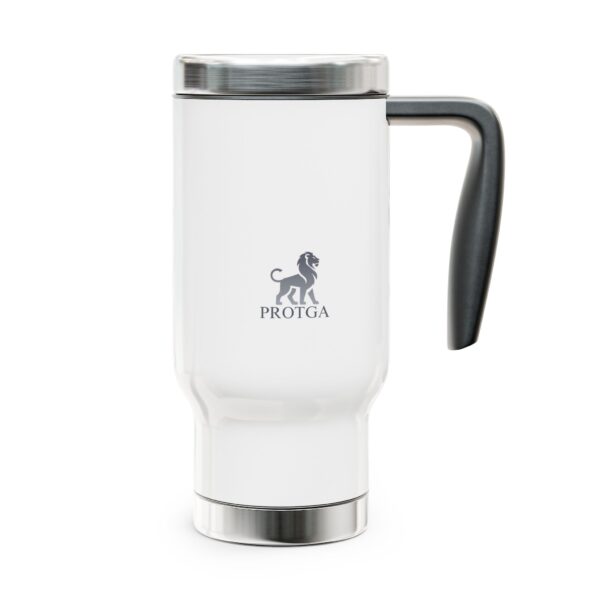 PROTGA Stainless Steel Travel Mug with Handle - 14oz Coffee Cup for On-the-Go