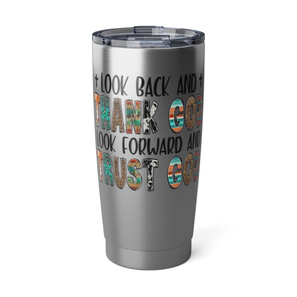 Inspirational Stainless Steel Tumbler - 'Look Back & Thank God, Look Forward & Trust God' - Travel Mug, Gift for Friends, Motivational [...]