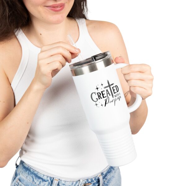40oz Insulated Travel Mug - Created with a Purpose, christian travel mug gift - Image 10