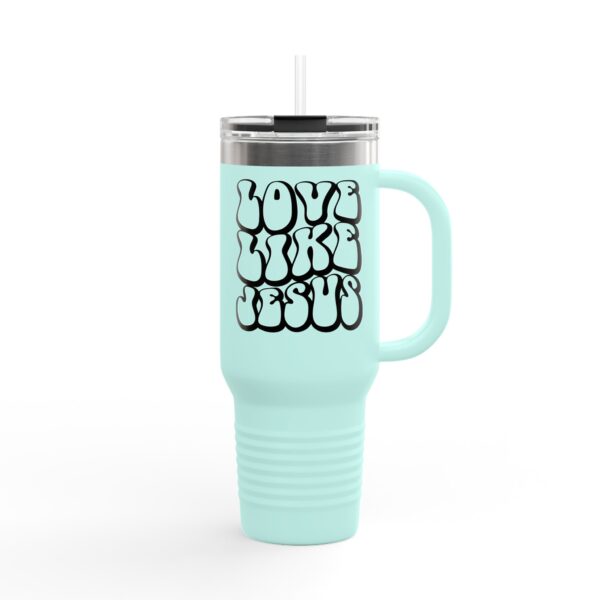 Inspirational Insulated Travel Mug - 40oz Love Like Jesus Design - Image 12