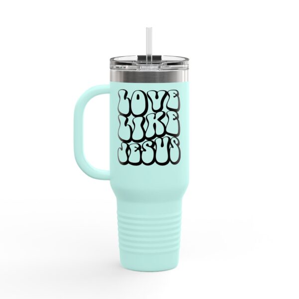 Inspirational Insulated Travel Mug - 40oz Love Like Jesus Design - Image 14