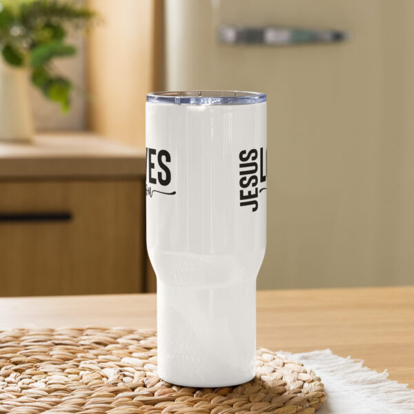Travel mug with a handle, Religious travel mug, Jesus loves you, Christian travel mug - Image 2
