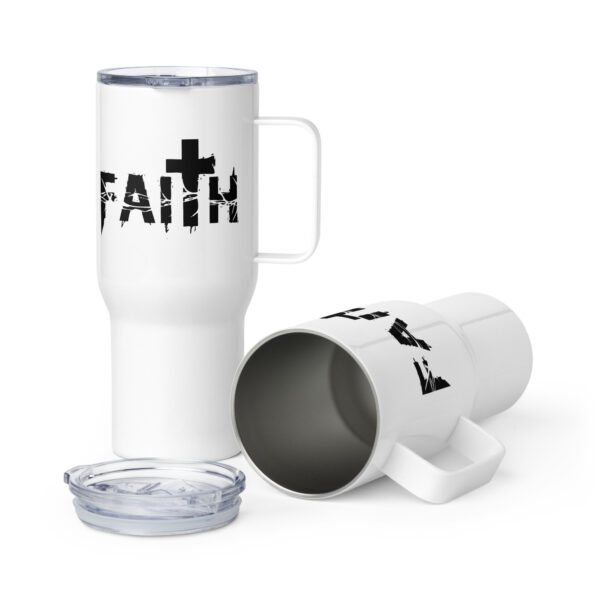 Travel mug with a handle, Faith travel coffee mug, Religious travel cup gift - Image 5