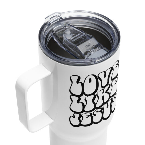 Travel mug with a handle, Christian travel mug, Love like Jesus - Image 8