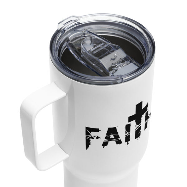 Travel mug with a handle, Faith travel coffee mug, Religious travel cup gift - Image 6