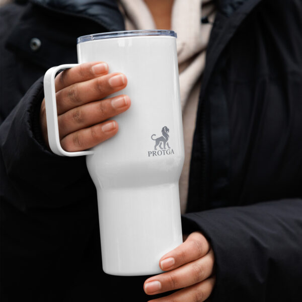 Travel mug with a handle, gift for her, gift for him, travel coffee cup - Image 2