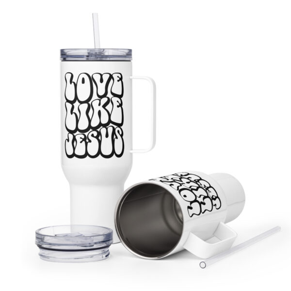 Travel mug with a handle, Christian travel mug, Love like Jesus - Image 9