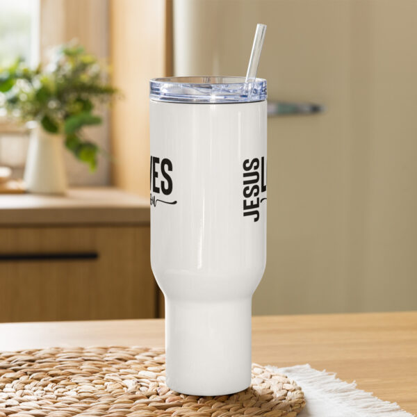 Travel mug with a handle, Religious travel mug, Jesus loves you, Christian travel mug - Image 6
