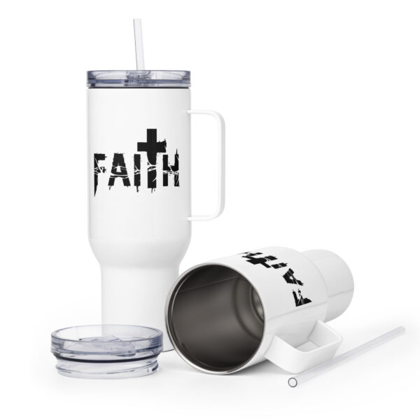 Travel mug with a handle, Faith travel coffee mug, Religious travel cup gift - Image 7