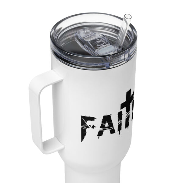Travel mug with a handle, Faith travel coffee mug, Religious travel cup gift - Image 8